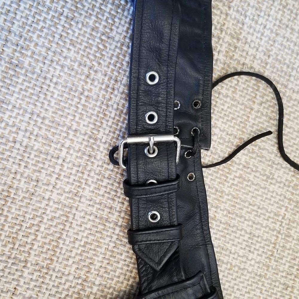 Motorcycle chaps leather riding pants - Picture 5 of 8